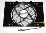 Power Logic PLA09215S12M 12V 0.35A 4 Wires transparent Cooler Fan with black bracket