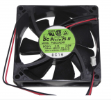Servo 80*25mm PUDC24Z4R 24V 0.1A 2.4W LR108118 2 Wire Inverter Fan