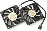 Pairs 70mm 7010 FD127010LB-H DC12V 0.15A 4 Wires 4 Pins PWM 7CM CPU Cooling Fans