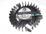 Power Logic PLB05010S12H-3 12V 0.27A 4 Wires 4 Pins Video Cooling Fan