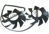 Twins Frameless Cooling Fan of Power Logic PLA08015S12HH 12V 0.35A 4-Wires For Video Card