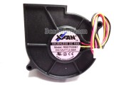 RUILIAN 7530 RBD7530B1 12V 0.50A 3 Wires 3 Pins DC Blower