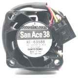 SANYO 38*28mm XF-63588 12V 0.62A 4 wires 4 pins 38mm case fan