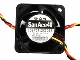 SANYO 4028 4CM 109P0412K3013 12V 0.55A 3 Wires 3 Pins Case Fan