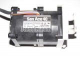 SANYO 4056 9CRA0412P5G08 12V 1.0A CS24-SC 8 Wires 8 Pins Server Fan with a white bracket