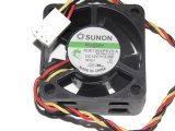 SUNON KDE1204PKVX-A MS.B697.F.GN 12V 3.8W 3 Wires 3 Pins DC Fan For Mini Case router 40x20mm