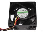 SUNON PMD1206PTV1-A U.F.GN 12V 4.3W 3 Wires Case fan 6025 6CM