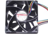 MF70251V2-Q00C-S99 12V 0.9W 4Wires 4 Pins 7CM CPU Cooling Fan 70MM 7025