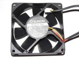 SUNON KDE1208PTV1 13.MS.AF.GN 12V 1.8W 3 Wires 3Pins Cooling Fan 8025 8CM