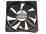 120MM 12025 SUPERRED CHB12012DS-A 12V 0.47A 3 Wires 12CM Cooling FAN