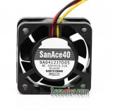 Sanyo 4CM 4015 9A0412J7D05 DC 12V 0.11A 3 Wires 3 Pins Case Fan