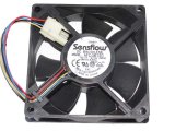 SensFlow 8025 AFC0812C BF00 12V 0.16A 4 Wires Cooling fan