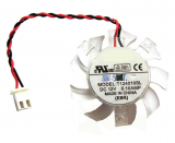 EVERFLOW T124010SL 12V 0.1A 2 wires 2 pins transparent vga fan graphics card cooler