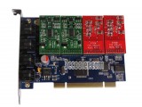 Wildcard TDM400/TDM400P 4 (2 FXS + 2 FXO) Port PCI interface analog Card