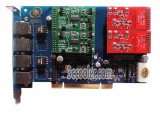TDM410/TDM410P 4 (2FXS+2FXO) Port HQ-PCB PCI Analog Asterisk Card Support VPMADT032 EC For PBX VoIP