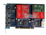 TDM410/TDM410P 4 (1FXS+3FXO) Port HQ-PCB PCI Analog Asterisk Card Support VPMADT032 EC For PBX VoIP
