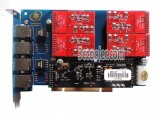 TDM410/TDM410P 4 FXO Port HQ-PCB PCI Analog Asterisk Card With VPMADT032 EC For PBX VoIP