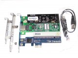 Wildcard Digital TE122Pe TE122 1 Port T1/E1/J1 Card With PCIe Date-Bus + VPMADT032 EC Module For PBX VoIP