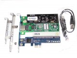 Wildcard Digital TE122Pe TE122 1 Port T1/E1/J1 Card With PCIe Date-Bus + VPMADT032 EC Module For PBX VoIP