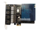 TE420B (TE420 + VPMOCT128 Echo Cancellation Module) PCI Express Digital Asterisk card VoIP PBX