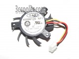 T&T 4008M12B NF1 4CM 12V 0.14A 3 Wires 3 Pins Frameless Vga Cooling Fan