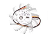 T&T 7CM 7010M12C NF2 12V 0.25A 3 Wires 3 Pins Frameless VGA Cooling Fan