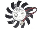 T&T 7010M12F NDB 12V 0.25A 2 wires 2 Pins Frameless Cooling vga fan for video card graphics card
