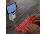 Wireless Laser Projection Bluetooth Virtual Mini Keyboard with Mouse/Power Bank Function for iPhone, iPad, Smartphone Tablet and Computer-White