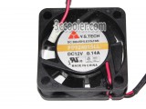 Y.S.TECH 4015 4CM FD124015LL 12V 0.14A 2 Wires 2 Pins Case Fan