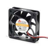 Y.S.TECH 6015 6CM FD126015LB 12V 0.075A 15.2CFM 2 Wires Case Fan