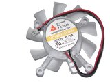 Y.S.TECH 65mm(D) YD127015LS-N 12V 0.11A 2 Wires 2 Pins 43mm(adjacent holes) 4 mounting-hole VGA fan graphics cooler