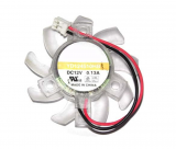 Y.S.TECH YD124510HB 12V 0.13A 2 Wires 2 Pins Frameless VGA Fan