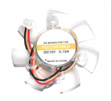 Y.S.TECH 45mm(D) YD125010EB 12V 0.19A 3 Wires 3 Pins VGA fan frameless video card cooler
