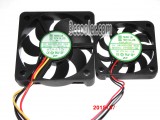 YongLin 4CM DFS400712M 12V 1.3W & 5CM DFS501012L 12V 0.8W 3 Wires 3 Pins Case Fan