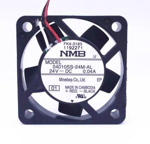 Nmb 40mm 04010SS-24M-AL FK4-3183 24V 0.04A 3 Wires Yaskawa inverter Cooling Fan 40x10mm