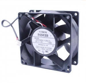 NMB 90mm 09238RA-12M-FL 12V 1.50A 3 Wires 9CM Server Chassis Cooling Fan 90x38mm