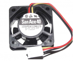 SANYO 4020 4CM 109P0412M629 12V 0.06A 3 Wires 3 Pins Case Fan