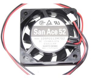 SANYO 5015 5CM 109P0512M702 12V 0.07A 2 Wires DC Cooling Fan