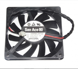 SANYO 8015 80*15mm 109P0812H722 12V 0.2A 2 Wires 2 Pin Case fan 8CM server cpu cooler