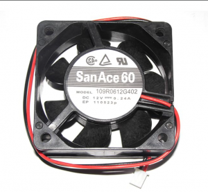 SANYO 6025 6CM 109R0612G402 12V 0.24A 2 Wires 2 Pins Case Fan