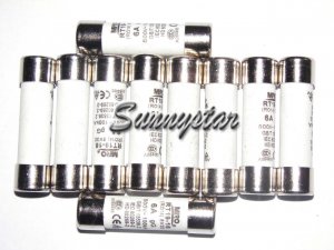 20 Pcs/Box MiRO RS15 aR fast blow (KTK KLM) 500/690V 100/50kA φ10*38mm Cylindric Ceramic tube Fuse