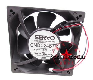 120MM Servo CNDC24B7R 24V 0.2A 4.8W 2 Wires 12CM 70Series Inverter Cooling Fan