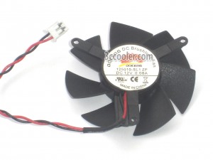 125010-SL1 ZP 12V 0.08A 2 Wires 2 Pins Connector Frameless DC Cooling fan