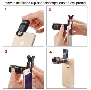 14x telephoto Zoom telescope lens for phone,pad