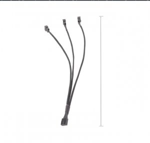 2 Pack - 3 Way 4 Pin PWM Fan Splitter Cable -27CM, PC Fan Extension Cable,for Computer ATX Case 4-Pin/3-Pin Cooling Fan