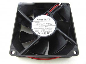 NMB 8025 3110KL-04W-B70 12V 0.38A 2 Wires Inverter Axial Fan