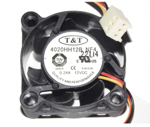 T&T 40*20mm 4020HH12B NF4 12V 0.24A 3 wires 3 pins case fan,4cm cpu cooler fan