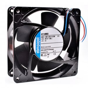 Original 12038 12CM ebmpapst 4114NH3 24V 0.8A 2 Wires Axial DC Fan