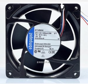 Papst 12CM 4114NH4 24V 30W 3 Wires Inverter Cooling Fan 120x38mm