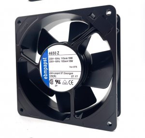 ebmpapst 4656Z 120*38mm 230Vac 50/60Hz 19/18W 2 Pins IP20 12CM all metal axial fan